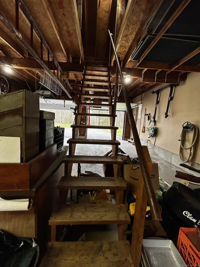 view of stairway