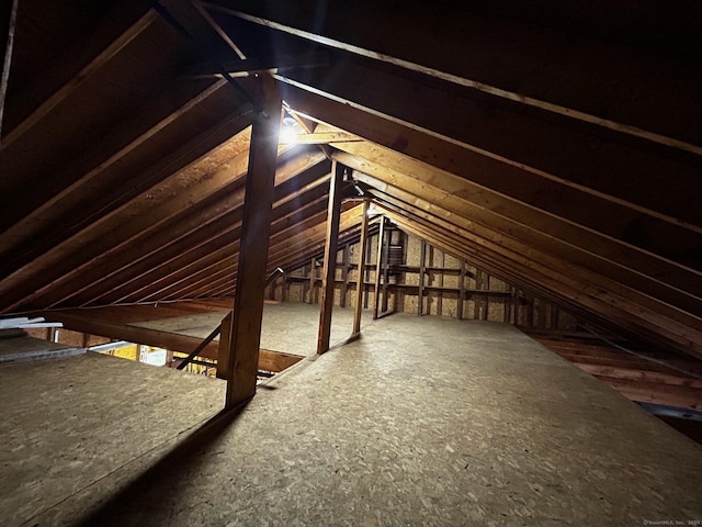 view of attic