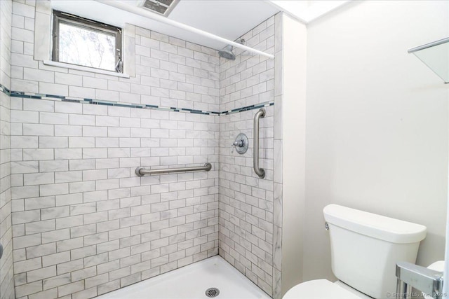 79 Heritage Vlg Unit B, Southbury, CT 06488 - full bathroom with toilet, a stall shower, and visible vents