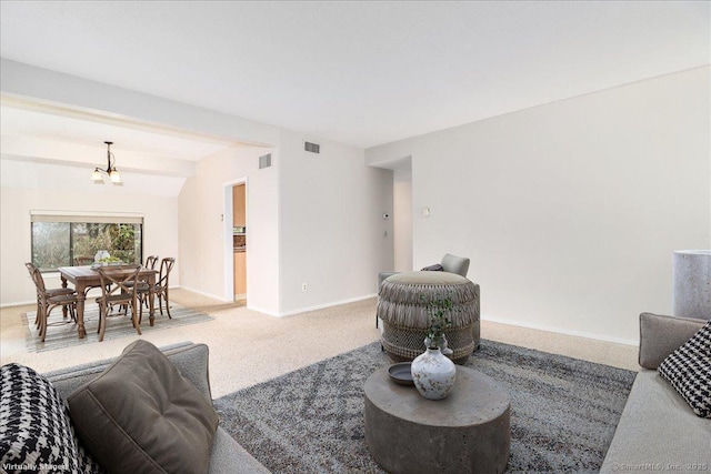79 Heritage Vlg Unit B, Southbury, CT 06488 - living room with visible vents, carpet floors, and baseboards