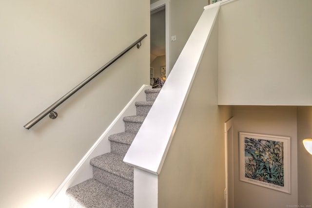 view of stairs