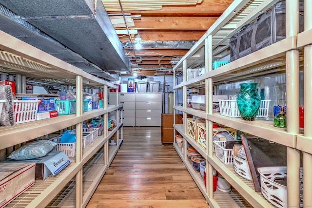 view of storage area