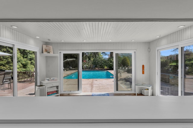 detailed view of a pool