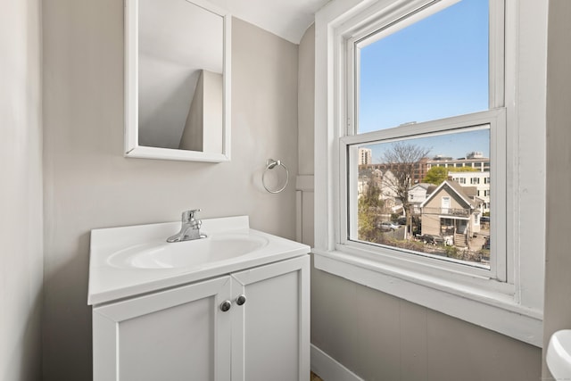bathroom featuring vanity
