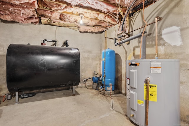 utilities featuring heating fuel and electric water heater