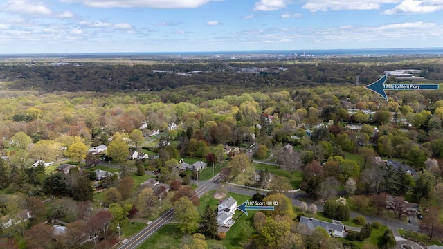 187 Sport Hill Rd, Easton, CT 06612 - bird's eye view with a forest view