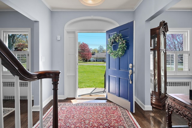 187 Sport Hill Rd, Easton, CT 06612 - entrance foyer with baseboards, plenty of natural light, and wood finished floors