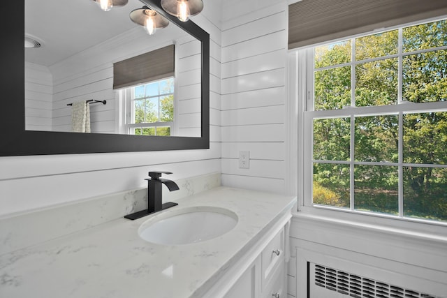 187 Sport Hill Rd, Easton, CT 06612 - bathroom with radiator and vanity