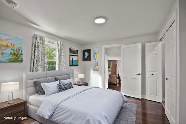 187 Sport Hill Rd, Easton, CT 06612 - bedroom with dark wood finished floors