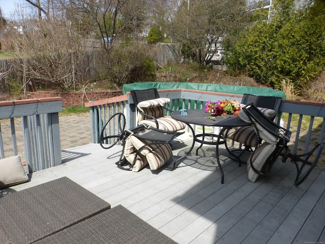 56 Hoadley St, Naugatuck, CT 06770 - wooden terrace with fence