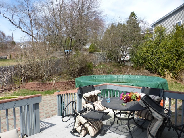 56 Hoadley St, Naugatuck, CT 06770 - wooden terrace with fence