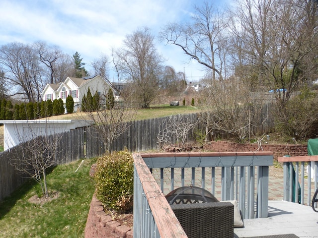56 Hoadley St, Naugatuck, CT 06770 - wooden deck featuring fence private yard