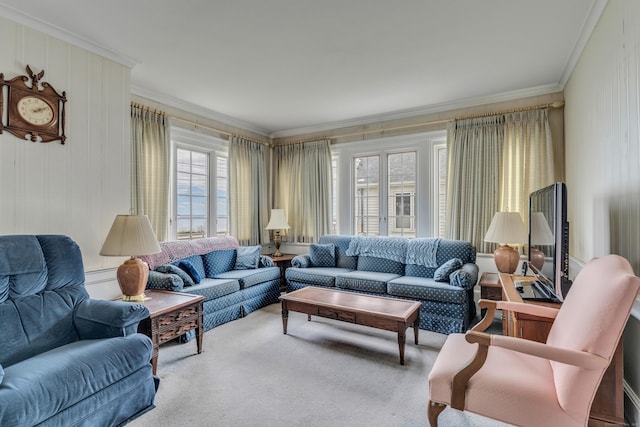 706 Ocean Ave, West Haven, CT 06516 - living area with crown molding and carpet