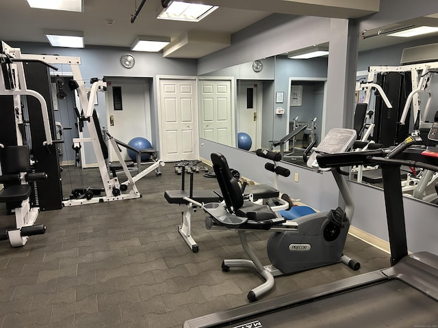 view of gym