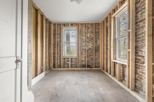interior space featuring wood-type flooring