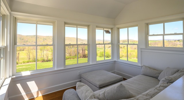 34 Knibloe Hill Rd, Sharon, CT 06069 - sunroom / solarium with lofted ceiling, wood finished floors, and a wealth of natural light
