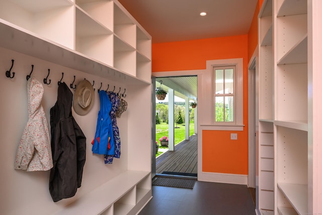 34 Knibloe Hill Rd, Sharon, CT 06069 - mudroom with baseboards and recessed lighting