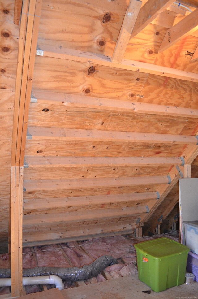 view of attic