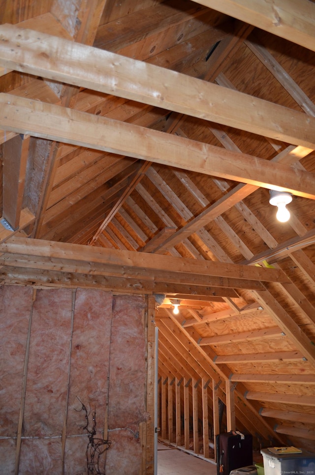 view of attic