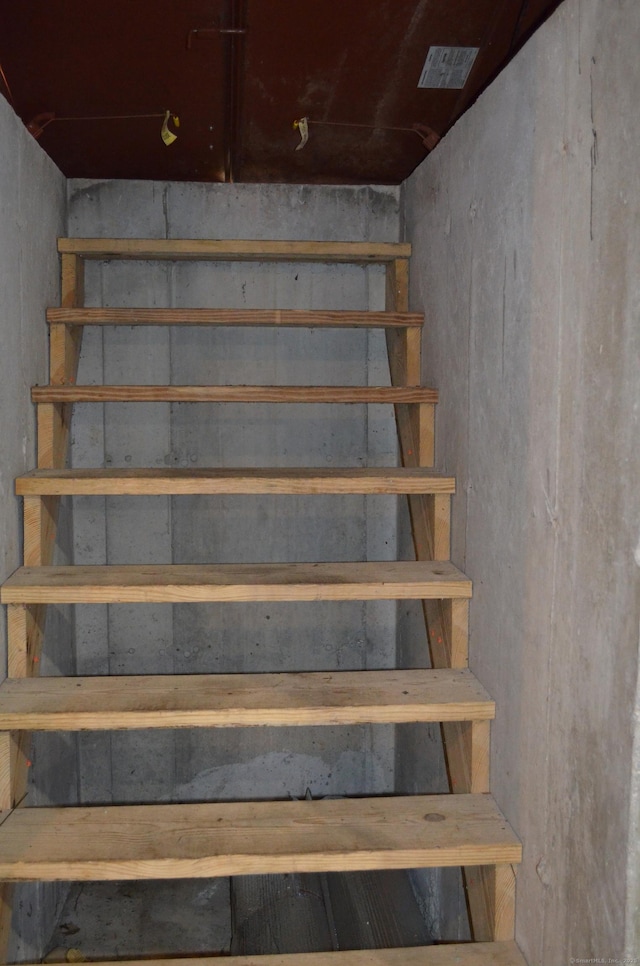 view of stairs