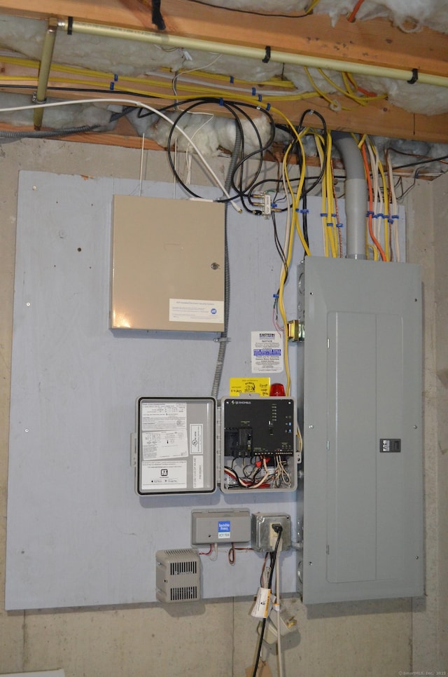 utility room with electric panel