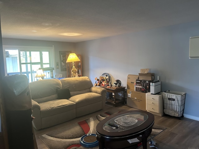 55 Virginia Ave Apt C, Groton, CT 06340 - living area with dark wood-style floors
