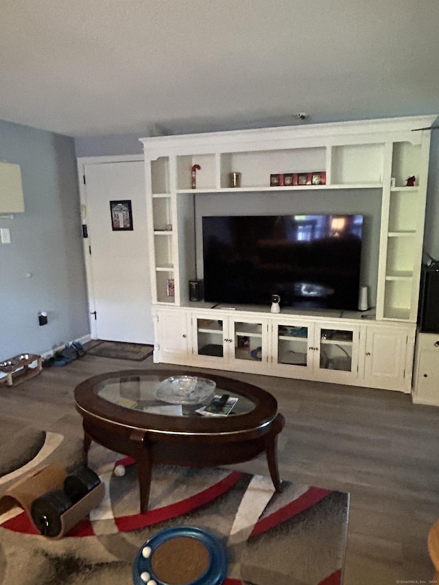 55 Virginia Ave Apt C, Groton, CT 06340 - living room featuring dark wood finished floors