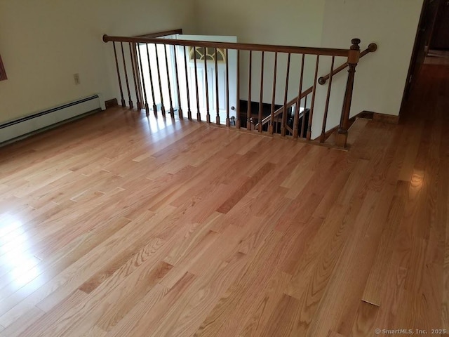 interior space with wood finished floors
