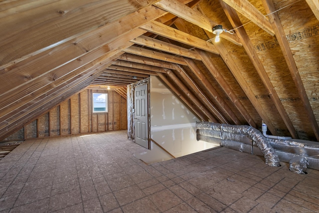 view of attic