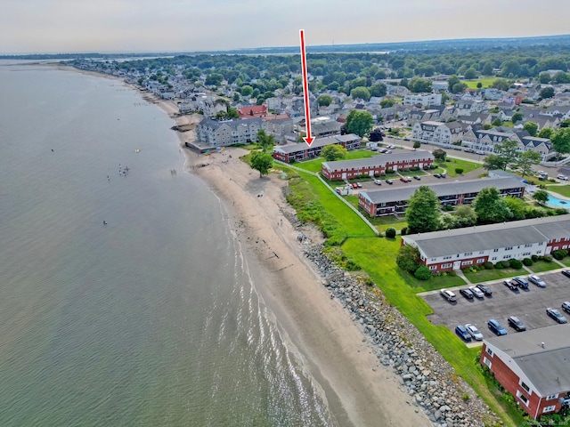 53 E Broadway Unit D, Milford, CT 06460 - birds eye view of property with a beach view and a water view