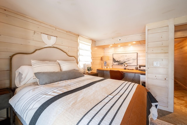 70 N Lake Shore Dr, Brookfield, CT 06804 - bedroom featuring wood walls