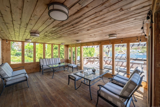 70 N Lake Shore Dr, Brookfield, CT 06804 - sunroom / solarium featuring an outdoor living space