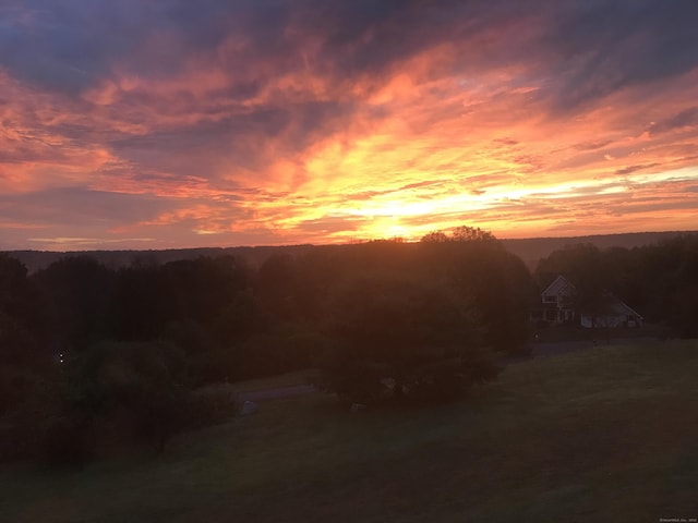 view of nature at dusk