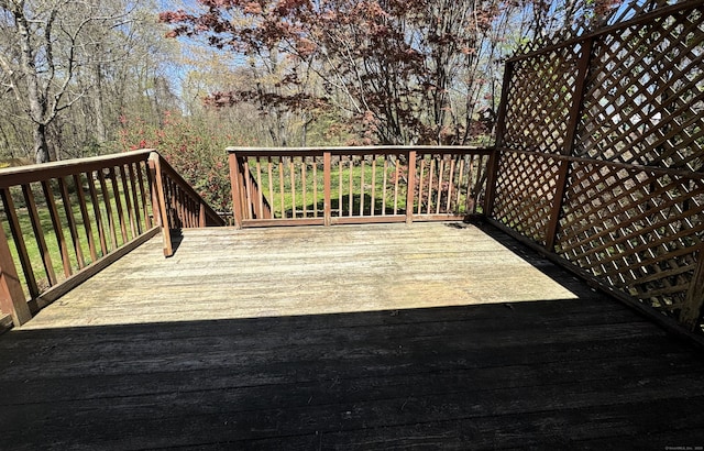 653 Andrew Mountain Rd, Naugatuck, CT 06770 - view of wooden terrace