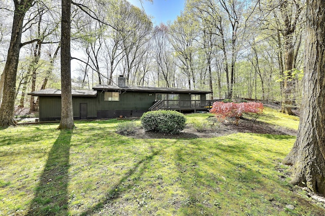 exterior space featuring a deck