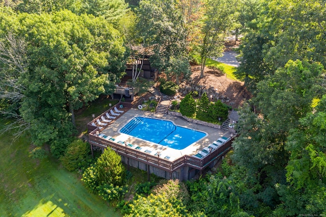 pool featuring stairway