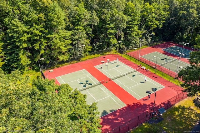 aerial view with a view of trees