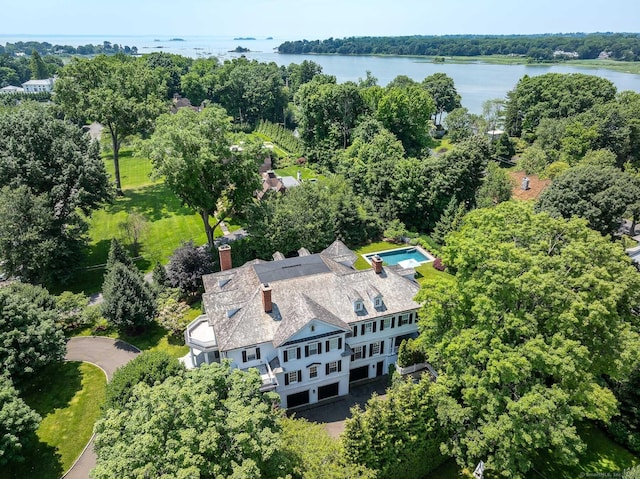 35 Club Rd, Greenwich, CT 06878 - bird's eye view with a water view