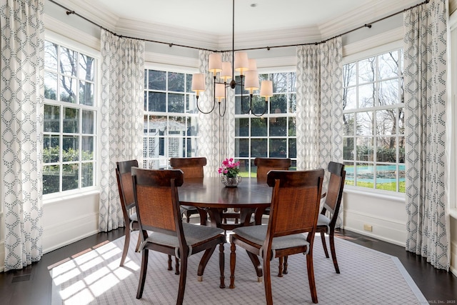 35 Club Rd, Greenwich, CT 06878 - dining space with a chandelier and plenty of natural light