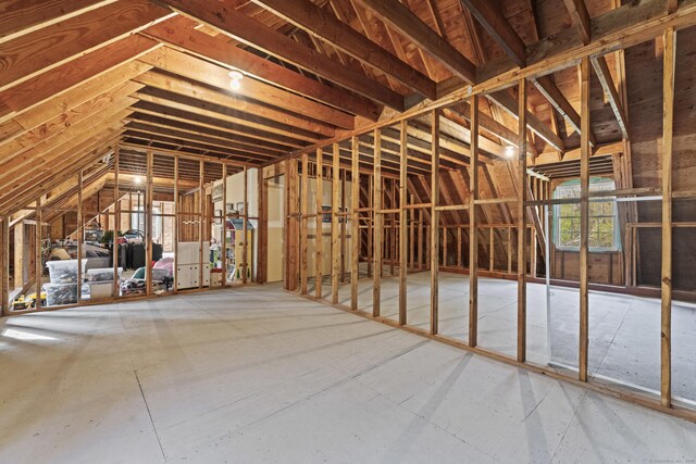 74 High St, Portland, CT 06480 - miscellaneous room featuring vaulted ceiling