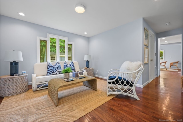 2851 Old Town Rd, Bridgeport, CT 06606 - living room featuring wood finished floors, healthy amount of natural light, and recessed lighting
