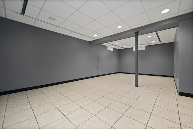 2851 Old Town Rd, Bridgeport, CT 06606 - spare room with a paneled ceiling and recessed lighting