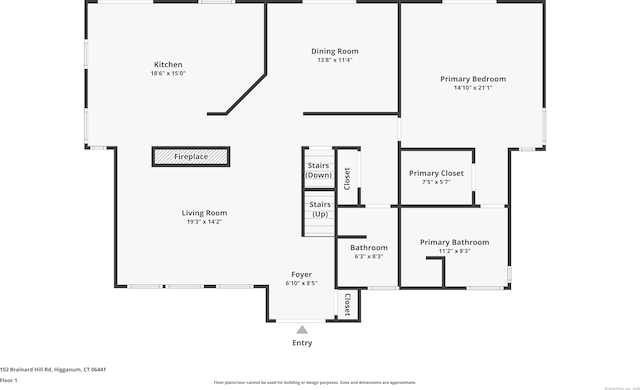 152 Brainard Hill Rd, Haddam, CT 06441 - view of layout