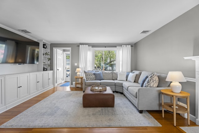 131 Vesper St, Fairfield, CT 06825 - living room with wood finished floors and visible vents