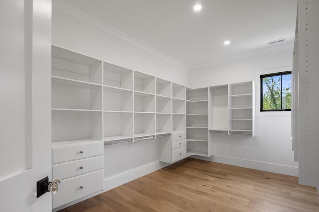 317 Park St, New Canaan, CT 06840 - walk in closet featuring light wood-style floors