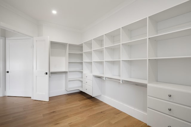 317 Park St, New Canaan, CT 06840 - walk in closet featuring light wood finished floors