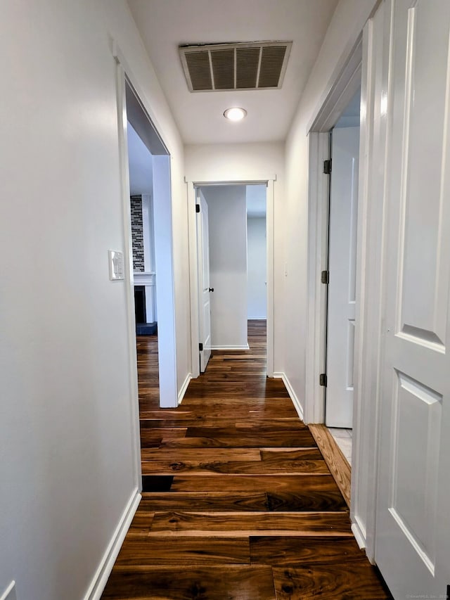 664C Heritage Vlg, Southbury, CT 06488 - corridor featuring baseboards, wood finished floors, and recessed lighting
