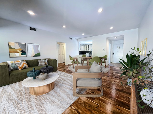 664C Heritage Vlg, Southbury, CT 06488 - living room featuring recessed lighting and wood finished floors