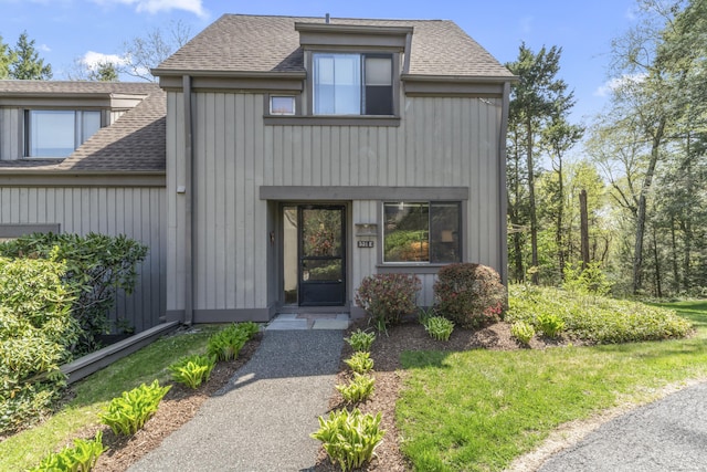 331 Heritage Vlg Unit E, Southbury, CT 06488 - view of front of property featuring a shingled roof