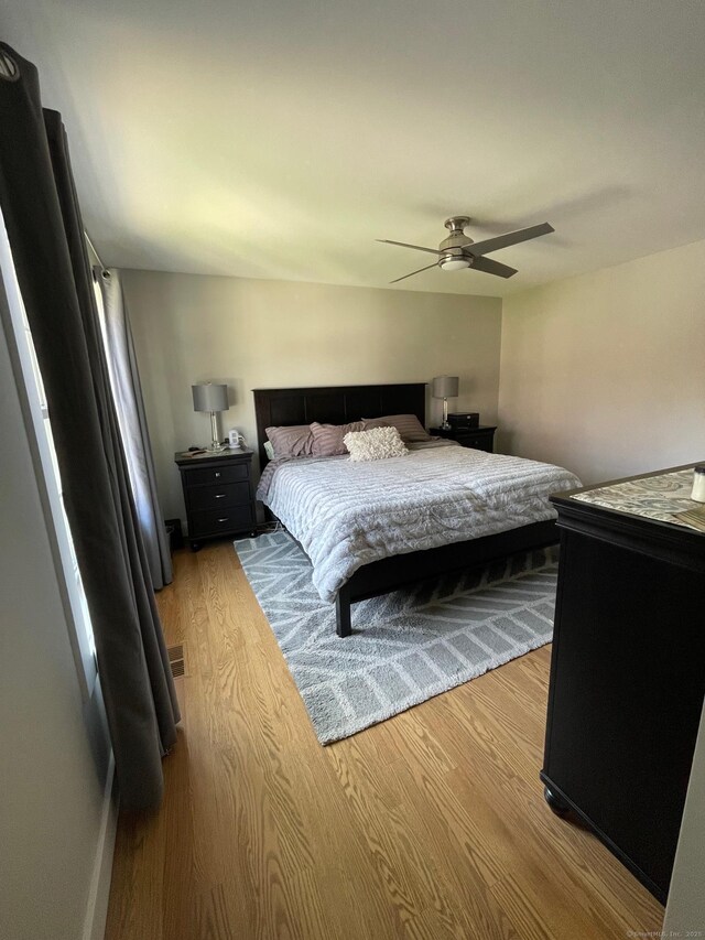 16 Catherine Dr, Wolcott, CT 06716 - bedroom with ceiling fan and wood finished floors